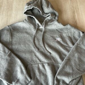 Light Gray Nike Swoosh Hoodie